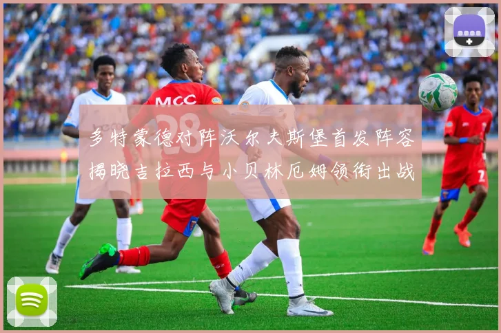 多特蒙德对阵沃尔夫斯堡首发阵容揭晓吉拉西与小贝林厄姆领衔出战